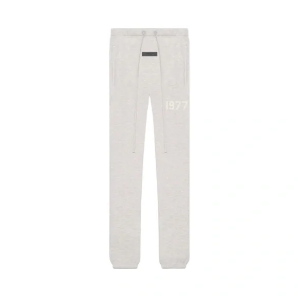 Fear of God FOG Essentials 1977 Jogger Sweatpants Light Oatmeal Grey / Off White - Picture 1 of 11